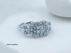 Silver Ladies Fancy Ring