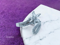 Silver Ladies Fancy Ring