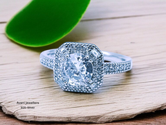 Silver Ladies Fancy Ring