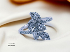 Silver Ladies Fancy Ring