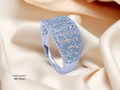 Silver Ladies Fancy Ring