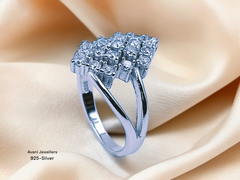 Silver Ladies Fancy Ring