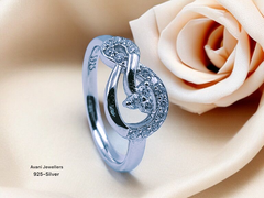 Silver Ladies Fancy Ring
