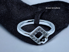 Silver Ladies Fancy Ring