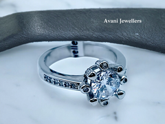 Silver Ladies Fancy Ring