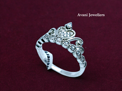 Silver Ladies Fancy Ring