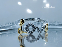 Silver Ladies Fancy Ring