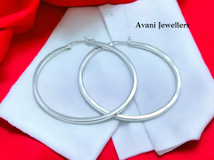 Silver Antique Plain Earrings