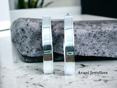 Silver Antique Plain Earrings