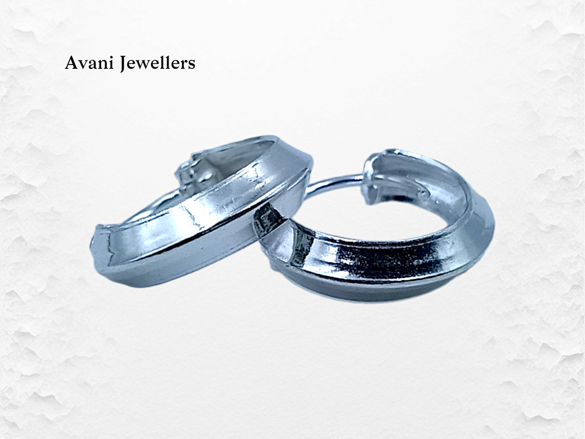 Silver Antique Plain Earrings