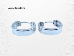 Silver Antique Plain Earrings