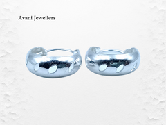 Silver Antique Plain Earrings