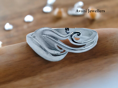 Silver Ladies Plain Ring