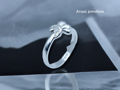 Silver Ladies Plain Ring