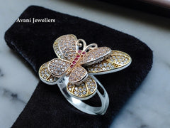 Silver Ladies Cocktail Ring