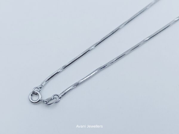 Avani jewellers silver plated srainless steel chain