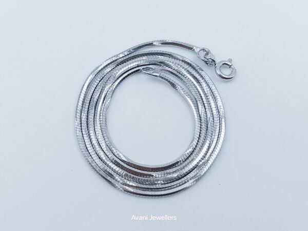 Avani jewellers silver plated srainless steel chain