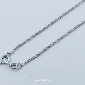 Avani jewellers silver plated srainless steel chain