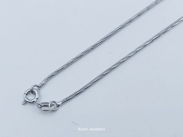 Avani jewellers silver plated srainless steel chain