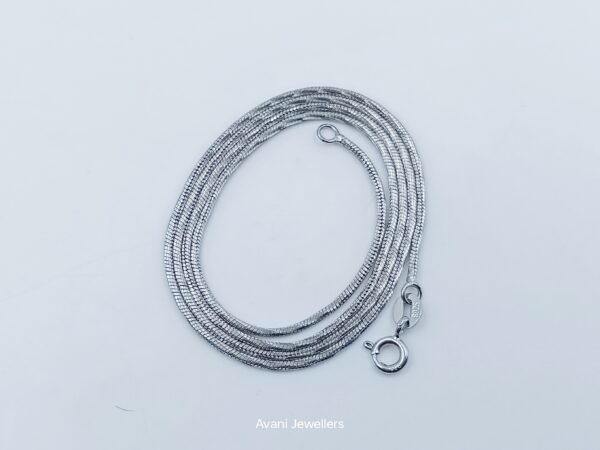 Avani jewellers silver plated srainless steel chain