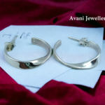 Avani Jewellers silver line style bali earrings