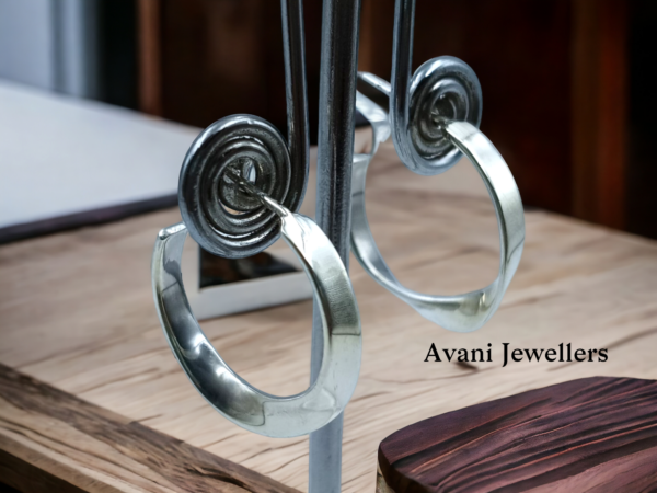 Avani Jewellers silver line style bali earrings