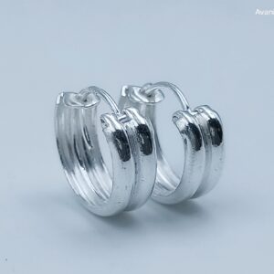 Avani Jewellers silver line style bali earrings