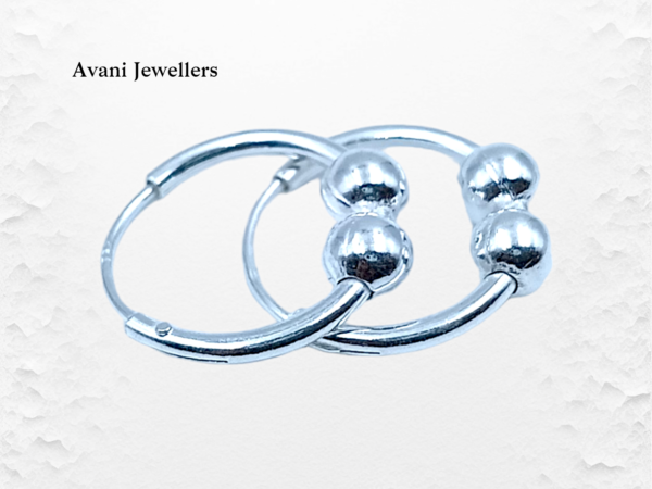 Avani Jewellers silver line style bali earrings