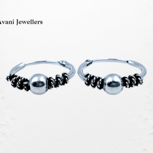 Avani Jewellers silver line style bali earrings