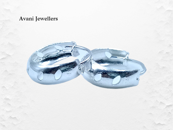 Avani Jewellers silver line style bali earrings