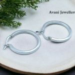 Avani Jewellers silver line style bali earrings