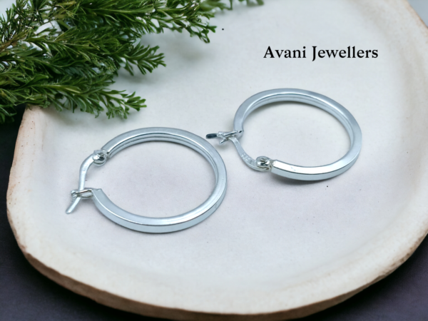 Avani Jewellers silver line style bali earrings