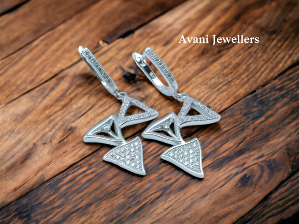 Avani Jewellers silver line style bali earrings