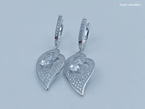 Avani Jewellers silver line style bali earrings