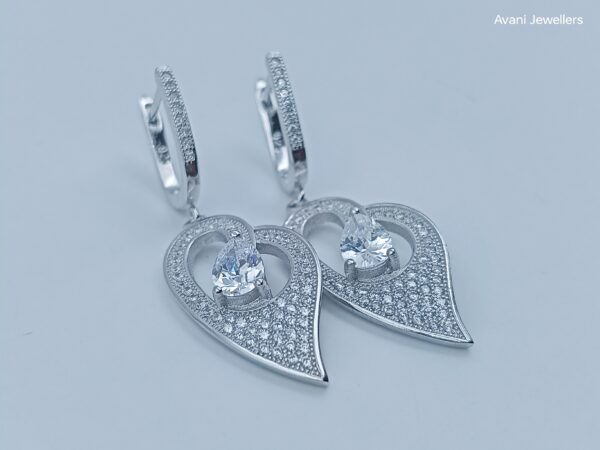 Avani Jewellers silver line style bali earrings