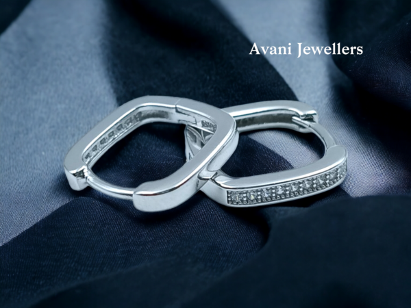 Avani Jewellers silver line style bali earrings