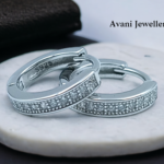 Avani Jewellers silver line style bali earrings