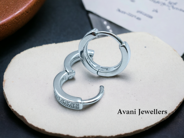 Avani Jewellers silver line style bali earrings