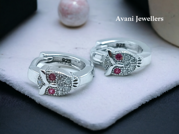 Avani Jewellers silver line style bali earrings