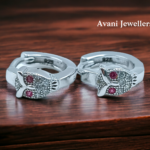 Avani Jewellers silver line style bali earrings