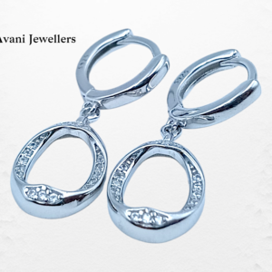 Avani Jewellers silver line style bali earrings